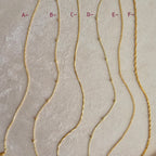 Collar de cadena baño en oro