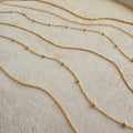 Collar de cadena baño en oro