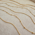 Collar de cadena baño en oro
