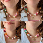 Collar cuentas acrílico