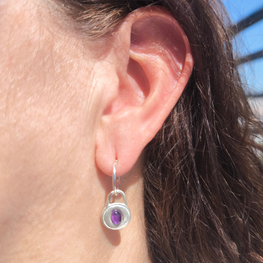 Oval Halo Earrings 