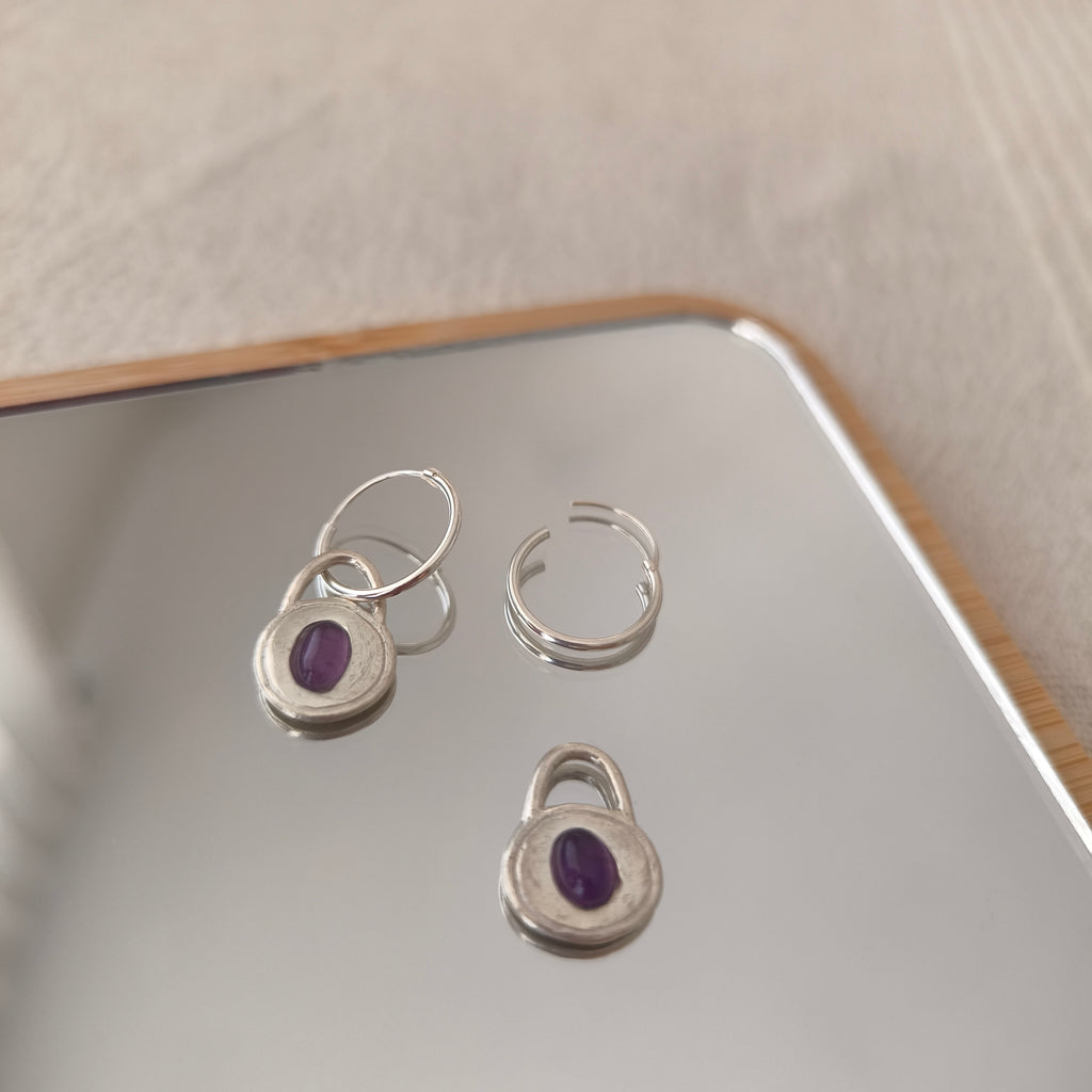 Oval Halo Earrings 