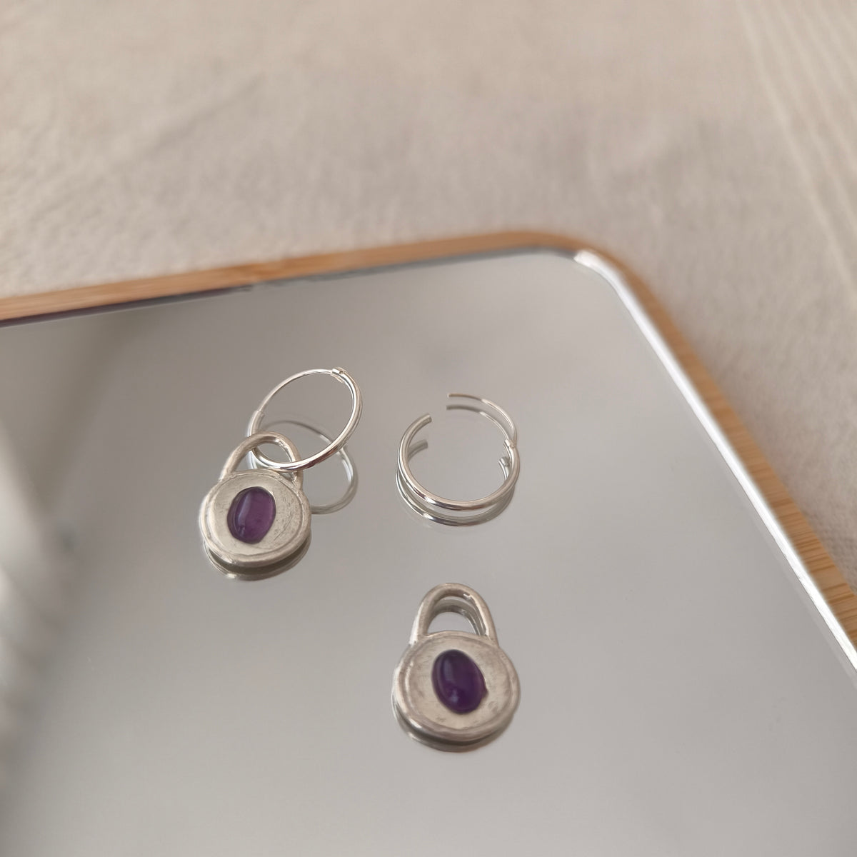 Oval Halo Earrings 