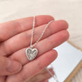 *one of a kind* Heartbeat Necklace with Swarovski opal crystal