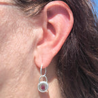 Halo Teardrop Earrings 